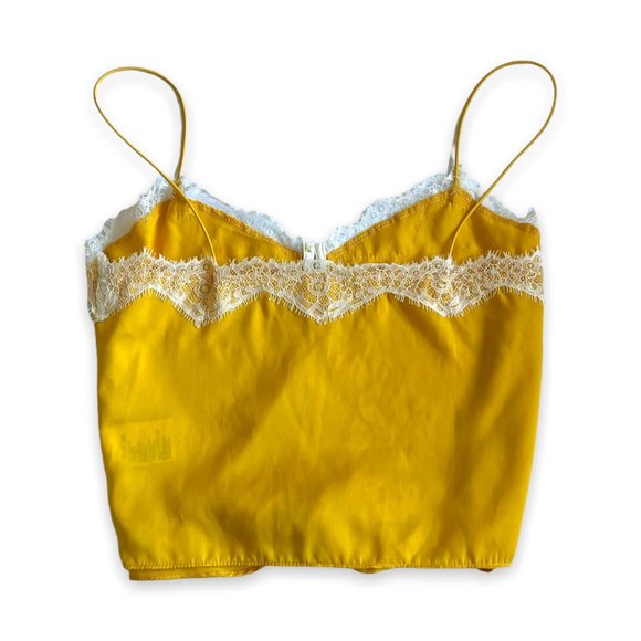 URBAN OUTFITTERS x Out from Under Yellow Cropped Cami | Size S Excellent - Picture 6 of 7